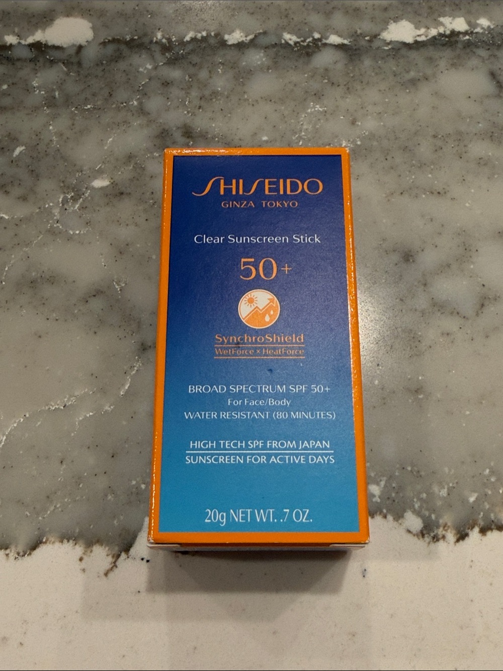 Shiseido Clear Sunscreen Stick SPF 50+ – Blue & Orange Packaging - Picture 2 of 7
